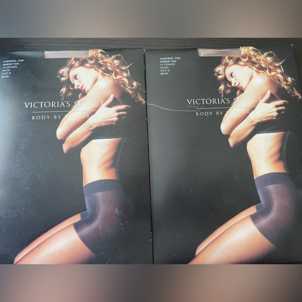 Victoria’s Secret- Control Top Sheer Toe Tights. Size B, Color Nude